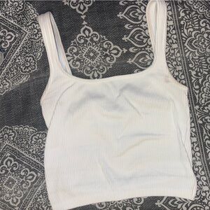 Kids White Ribbed Accessory